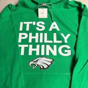 COPY - New Eagles 2023 Kelly Green Hoodie. Available in all sizes